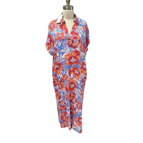 Sigrid Olsen Dresses & Skirts - NWT Sigrid Olsen Linen Blend Floral Maxi Dress S Coastal Resort Vacation Style